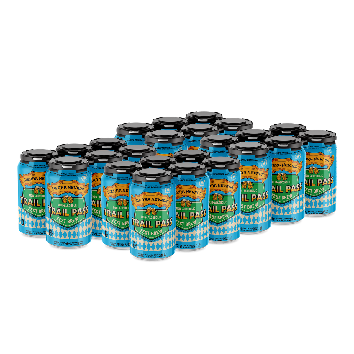 12-pack of Trail Pass non-alcoholic beer