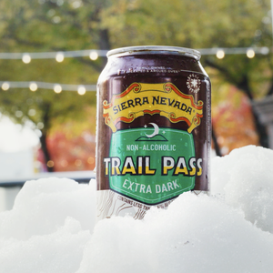 Thumbnail of Sierra Nevada Trail Pass Extra Dark non-alcoholic beer can in snow