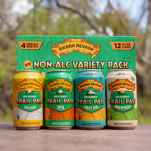 Thumbnail of Sierra Nevada Brewing Co. Trail Pass Variety Pack with individual cans lined up in front of the package
