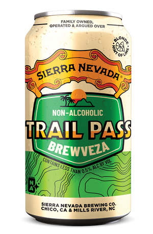 Thumbnail of An individual can of Sierra Nevada non-alcoholic Trail Pass Brewveza
