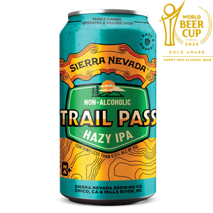 Thumbnail of Sierra Nevada Trail Pass Hazy IPA can with World Beer Cup gold award logo on a white background