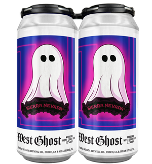 Thumbnail of Two Sierra Nevada West Ghost beer cans with a ghost design on a white background