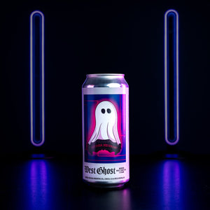 Thumbnail of Can with ghost design on a black background with blue lights