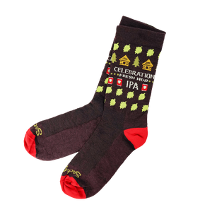 Thumbnail of Sierra Nevada Brewing Co. Celebration IPA festive holiday socks