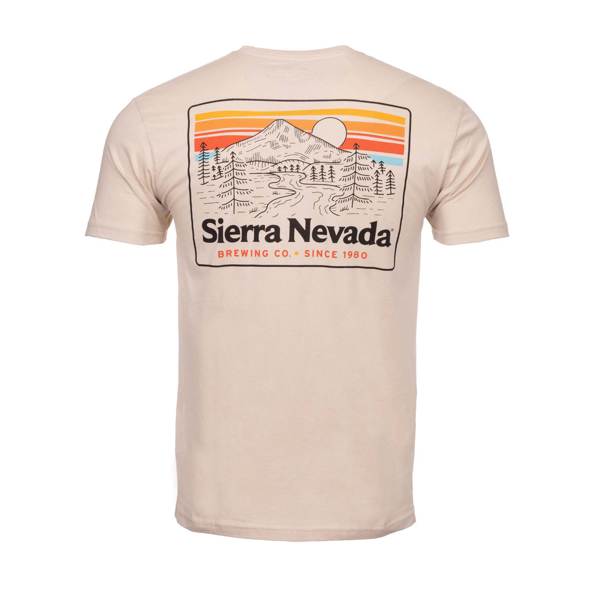 Sierra Nevada Trail Cream T-Shirt - Back view