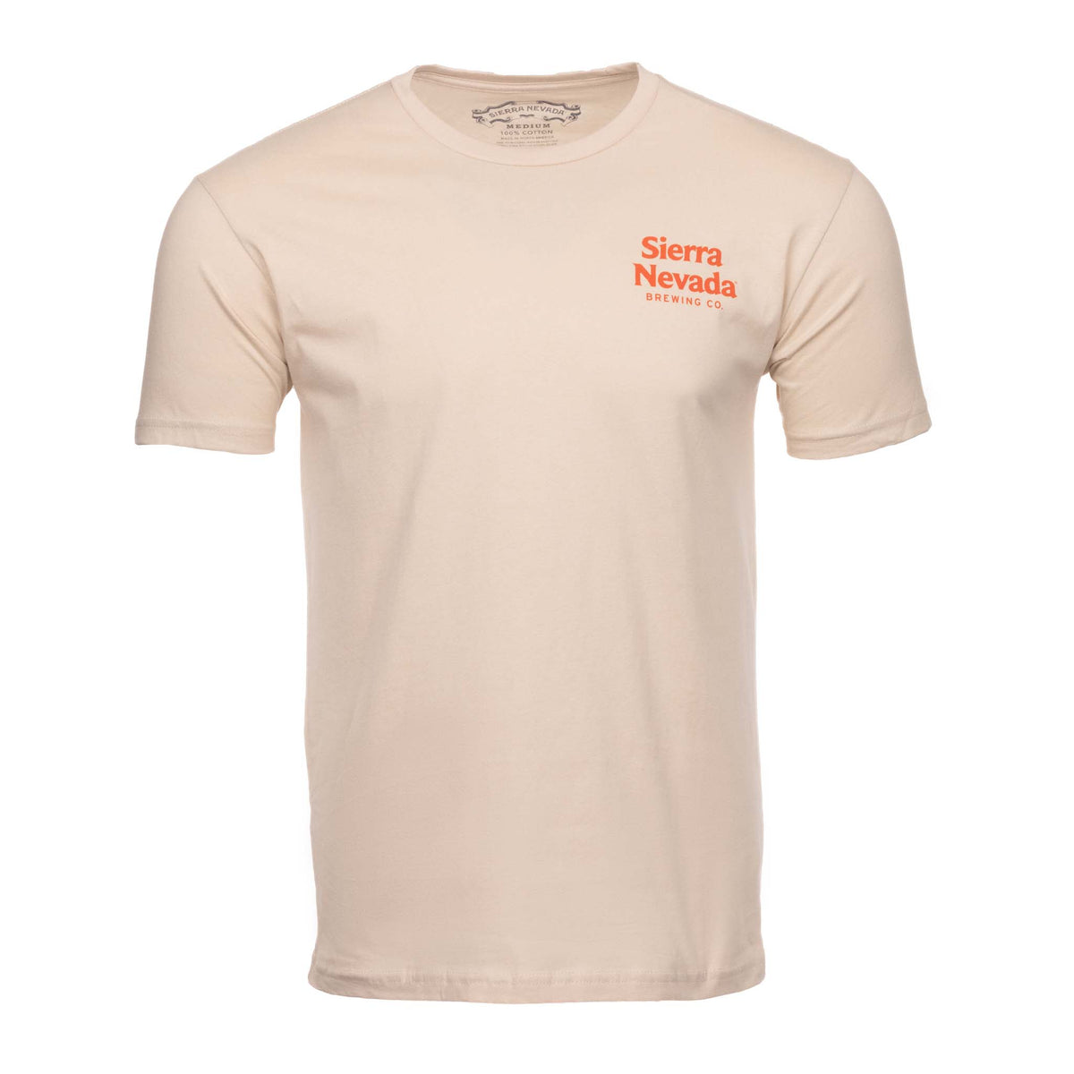 Sierra Nevada Trail Cream T-Shirt - Front view