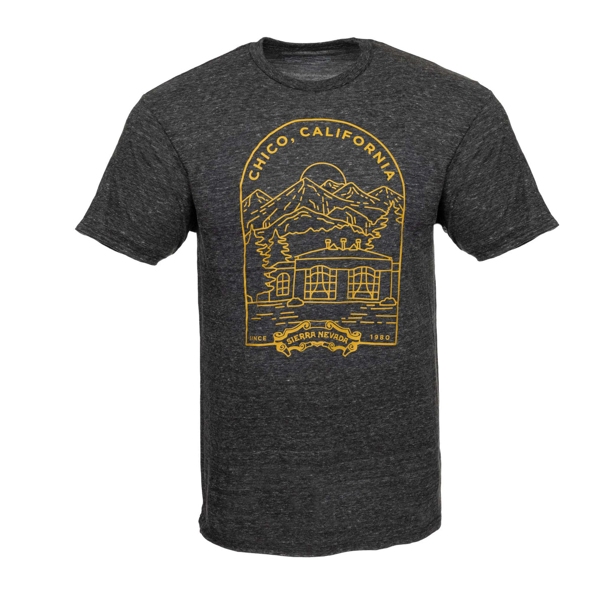 Sierra Nevada Chico Facade Onyx T-Shirt - Front view