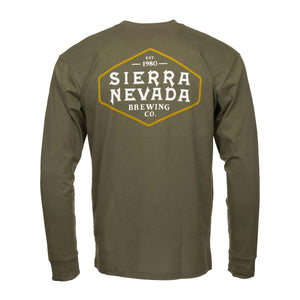 Thumbnail of Sierra Nevada Long Sleeve Shield Dark Green - Back view