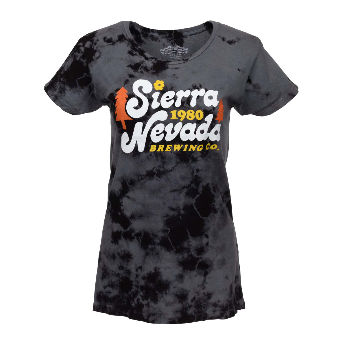Sierra Nevada Women's Acid Washed Retro Shirt Black - Front view