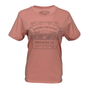 Thumbnail of Sierra Nevada Women's Handcrafted Short Sleeve T-Shirt Desert Pink - Front view