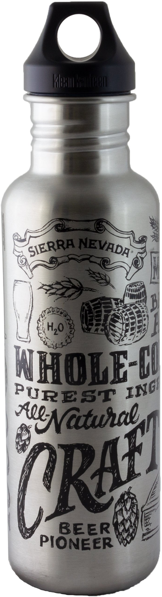 Klean Kanteen 27oz. Water Bottle with Sierra Nevada logos and artwork