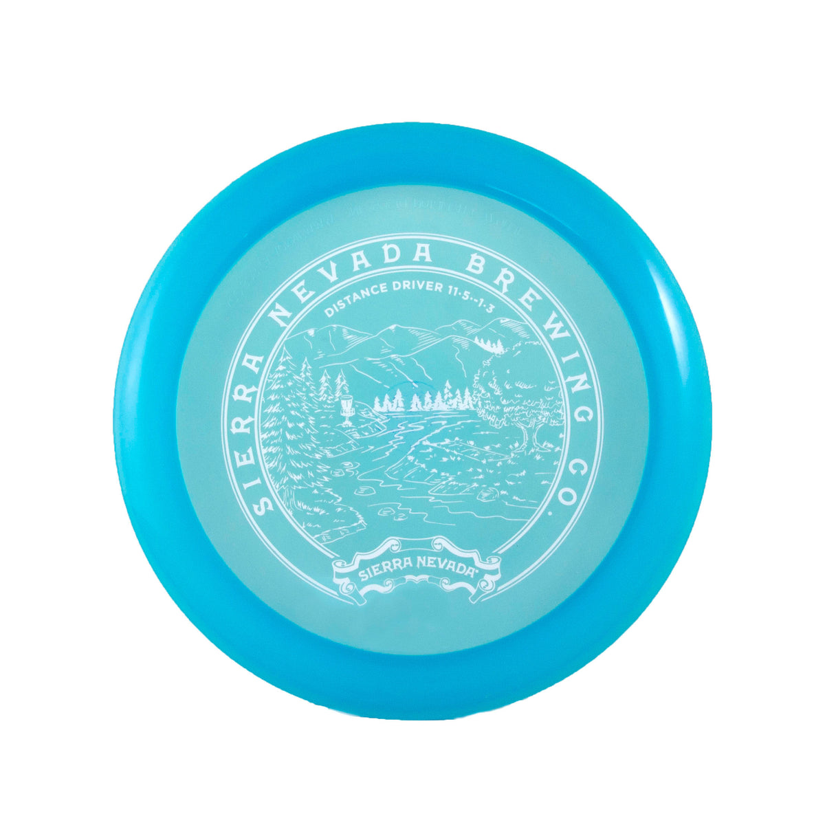 Sierra Nevada disc golf disc - blue