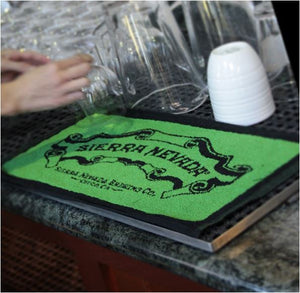 Thumbnail of Dark Green Sierra Nevada Bar Towel on bar counter