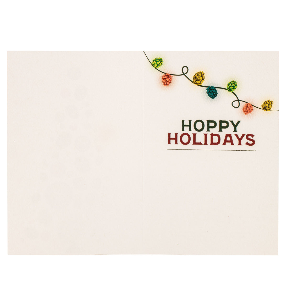 Holiday Greeting Card with Hoppy Holidays message