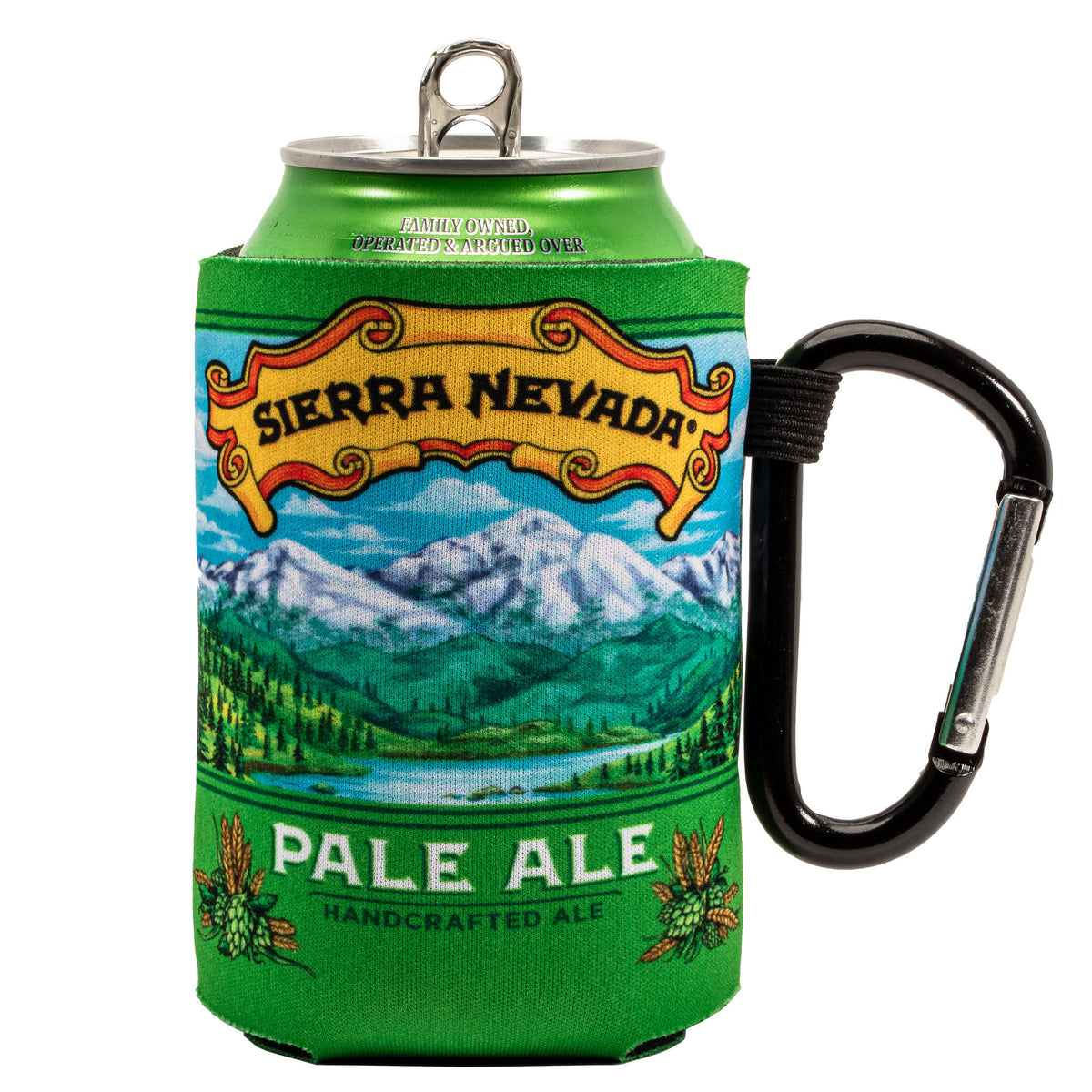 Sierra Nevada can koozie with attached carabiner
